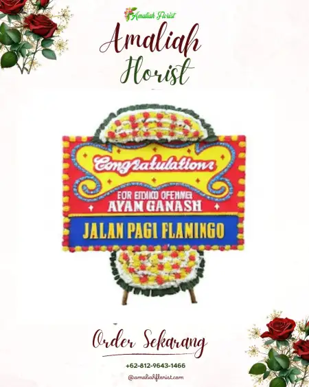 Sewa Papan Bunga Napal Licin
